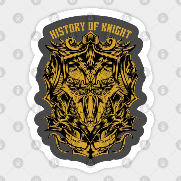 History of The Knight Sticker by Kingdom Arts and Designs